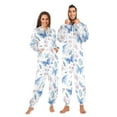 thumbnail image 1 of joogoo Butterfly Floral Unisex Adults Onesies Pajamas Jumpsuits L, 1 of 7