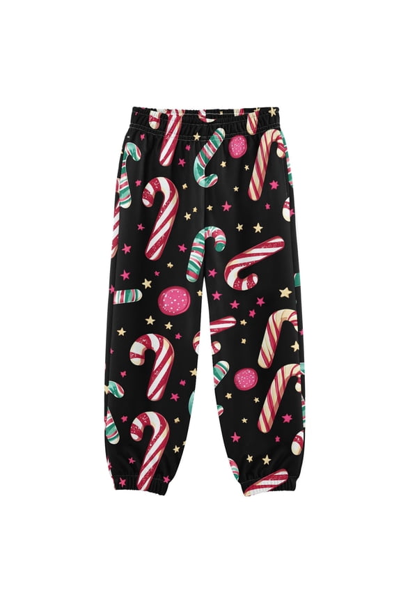 Candy Cane Christmas Boys' Sweatpants Jogger Pants 5-6Y