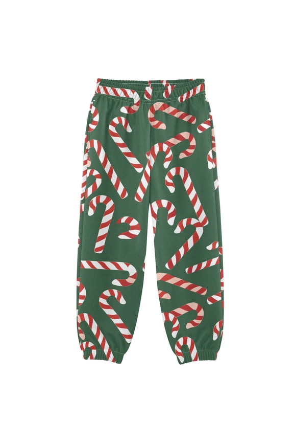Candy Canes Boys' Sweatpants Jogger Pants 3T