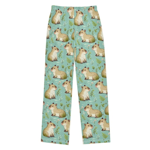 joogoo Capybara Cute Pajama Pants Pj Bottoms Sleepwear Lounge L
