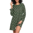 thumbnail image 1 of joogoo Capybara Head Pattern Women's Long Sleeve Nightgown Sleepwear XXL, 1 of 8