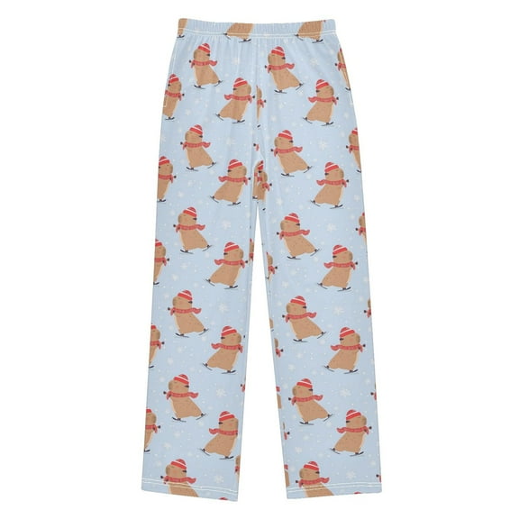 joogoo Capybara Skiing Pajama Pants Pj Bottoms Sleepwear Lounge M