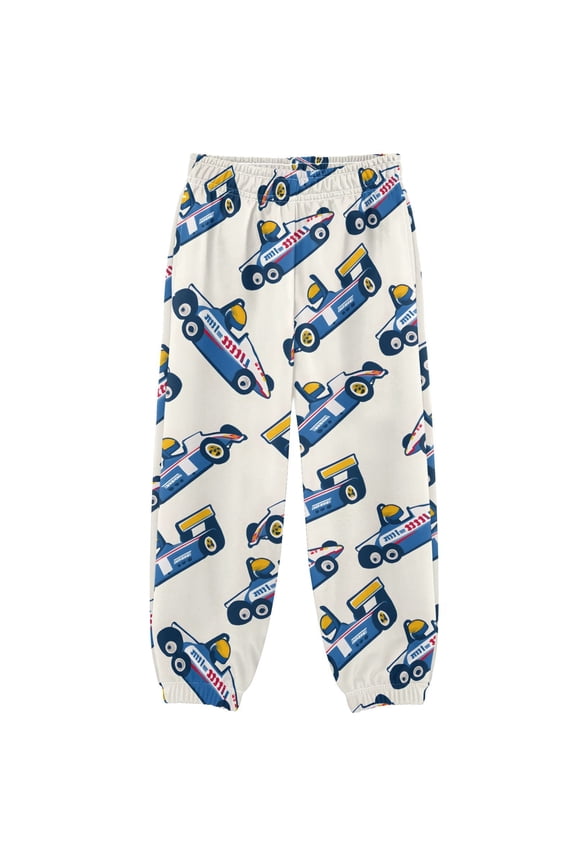 Car Cartoon Cute Boys' Sweatpants Jogger Pants 7-8Y