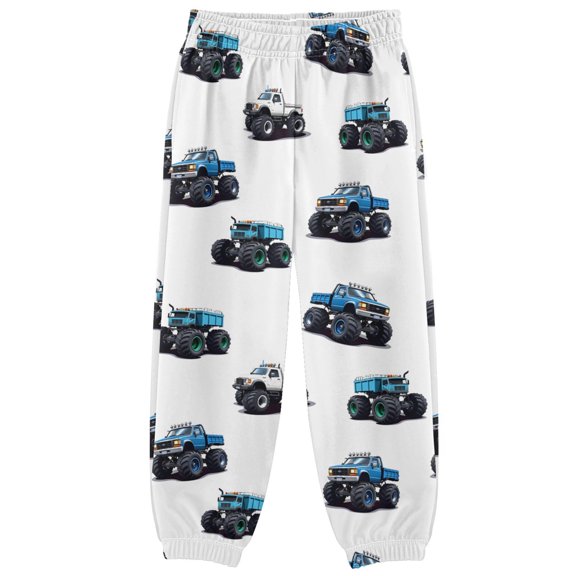 joogoo Car Trucks Cartoon Blue Boys' Sweatpants Jogger Pants 7-8Y