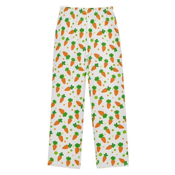 joogoo Carrots Polka Dots Pajama Pants Pj Bottoms Sleepwear Lounge XL