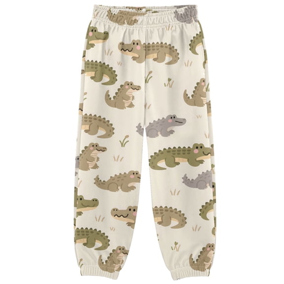 joogoo Cartoon Alligators Boys' Sweatpants Jogger Pants 4T