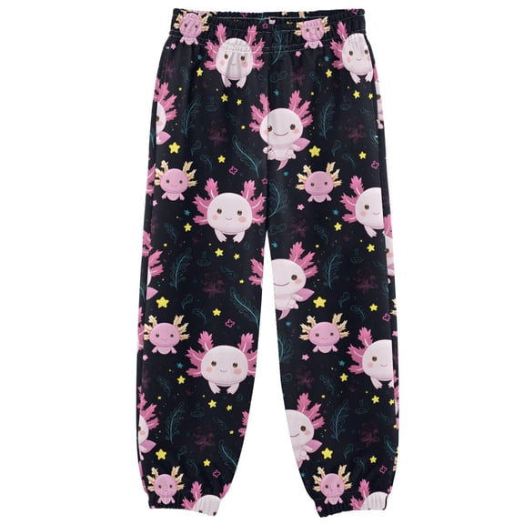 joogoo Cartoon Axolotl Stars Boys' Sweatpants Jogger Pants 3T