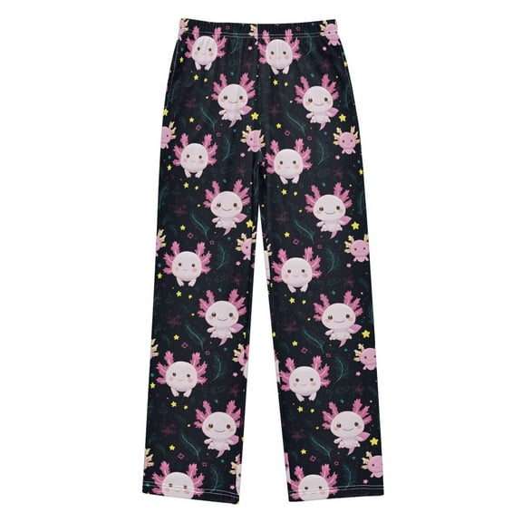 joogoo Cartoon Axolotl Stars Pajama Pants Pj Bottoms Sleepwear Lounge XL