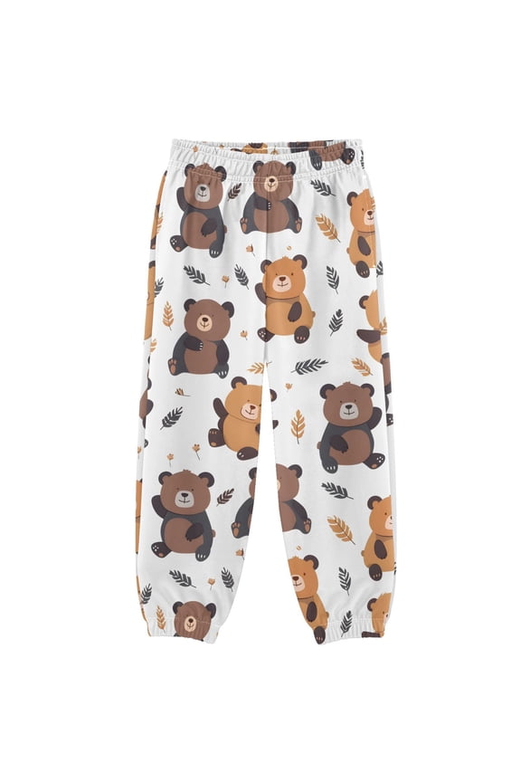 Cartoon Bear Boys' Sweatpants Jogger Pants 5-6Y