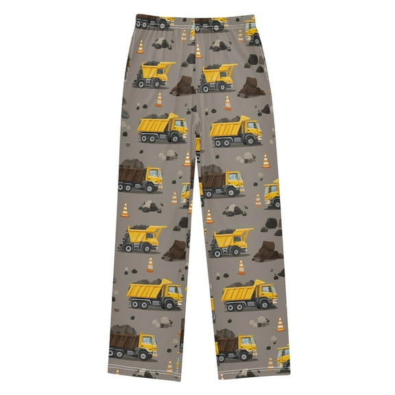 joogoo Cartoon Bulldozer Engineering Vehicles Pajama Pants Pj Bottoms Sleepwear Lounge M