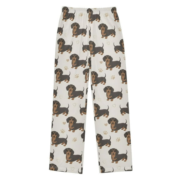 joogoo Cartoon Dachshund Dogs Pajama Pants Pj Bottoms Sleepwear Lounge L