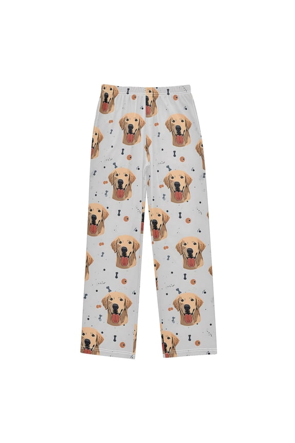 Cartoon Dogs Bones Pajama Pants Pj Bottoms Sleepwear Lounge M