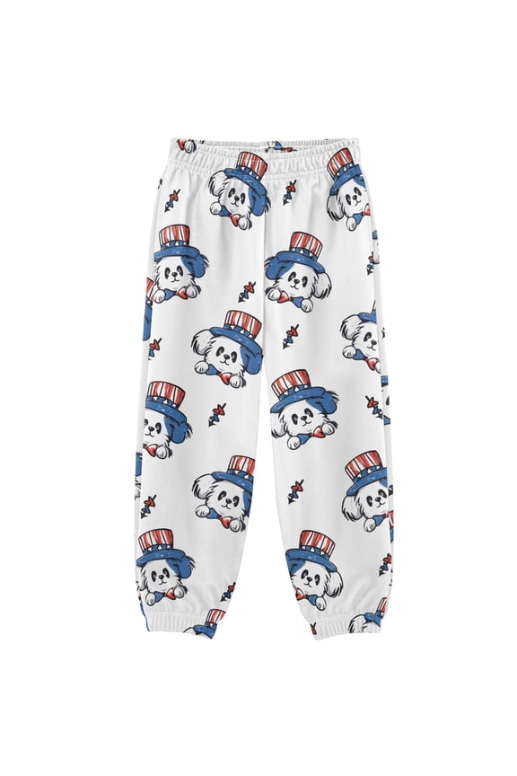 Cartoon Dogs Head Boys' Sweatpants Jogger Pants 9-10Y