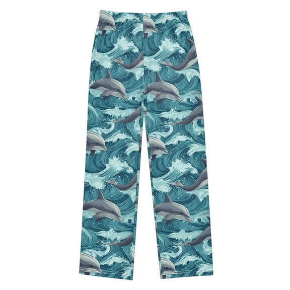 joogoo Cartoon Dolphins-z1 Pajama Pants Pj Bottoms Sleepwear Lounge M