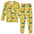 thumbnail image 1 of joogoo Cartoon Duck 2 Piece Long Sleeve Tee and Pants Cotton Pajama Set 3T, 1 of 7