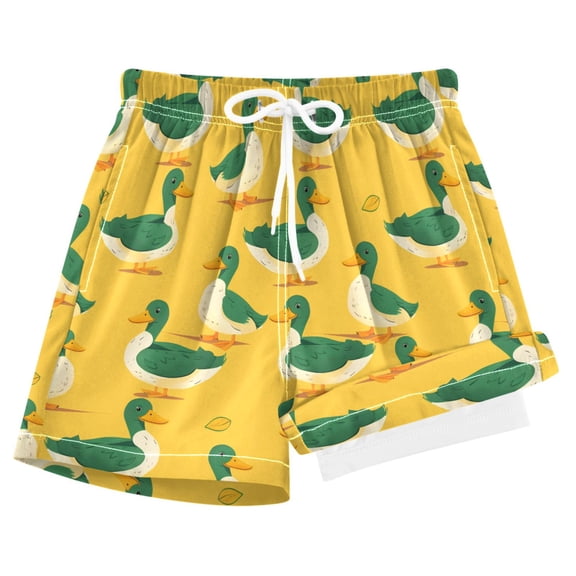 joogoo Cartoon Duck Boys Swim Trunks Beach Swimsuit Shorts Boxer 8Y
