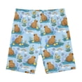 thumbnail image 1 of joogoo Cartoon Duck Capybaras Girls Lined Shorts Bike Dance Bottoms 8Y, 1 of 7