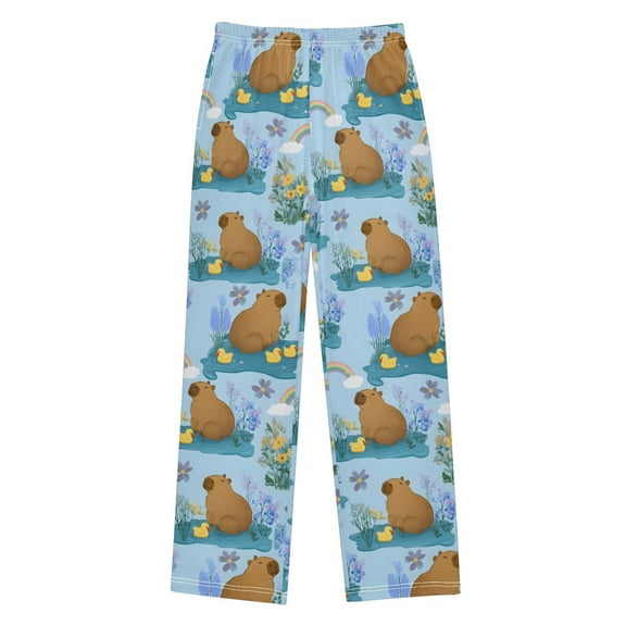 joogoo Cartoon Duck Capybaras Pajama Pants Pj Bottoms Sleepwear Lounge XL
