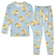 thumbnail image 1 of joogoo Cartoon Duck Daisy 2 Piece Long Sleeve Tee and Pants Cotton Pajama Set 6Y, 1 of 7