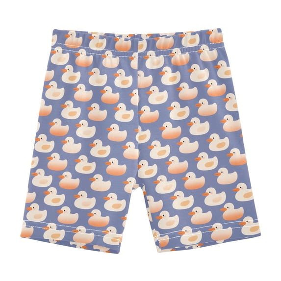 joogoo Cartoon Duck Purple Girls Lined Shorts Bike Dance Bottoms 4T