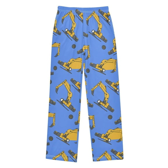 joogoo Cartoon Excavator Trucks Pajama Pants Pj Bottoms Sleepwear Lounge XL