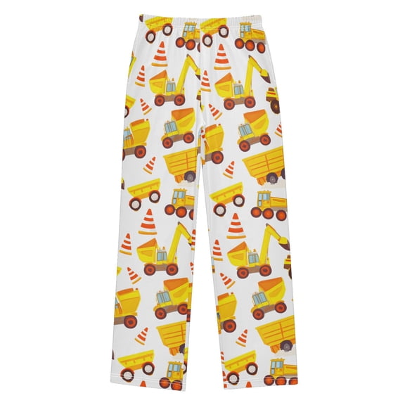 joogoo Cartoon Excavator Trucks-h3 Pajama Pants Pj Bottoms Sleepwear Lounge S