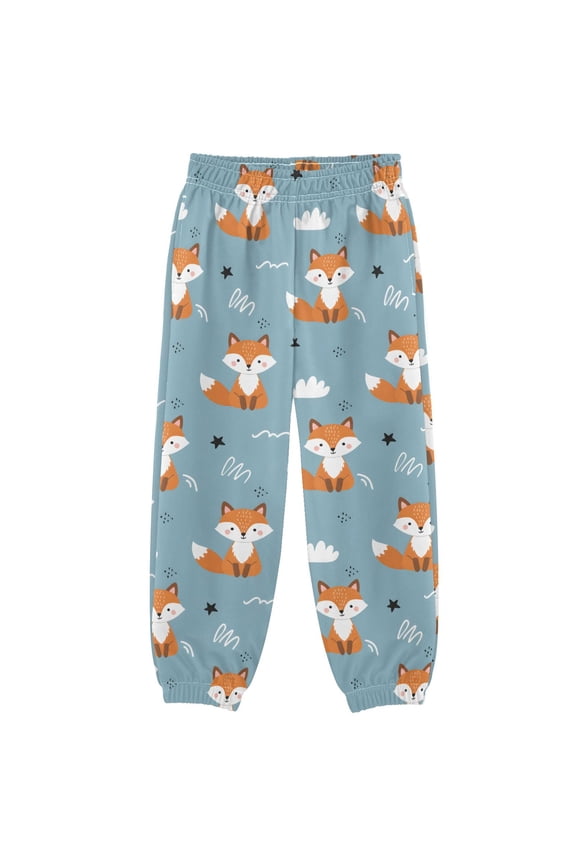 Cartoon Fox Boys' Sweatpants Jogger Pants 4T