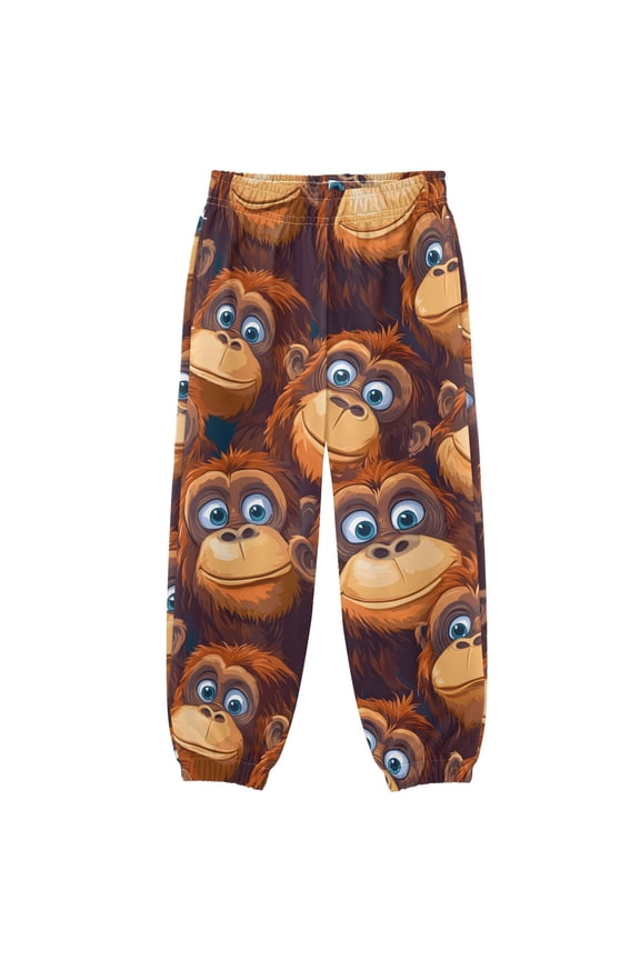 Cartoon Gorillas Boys' Sweatpants Jogger Pants 9-10Y