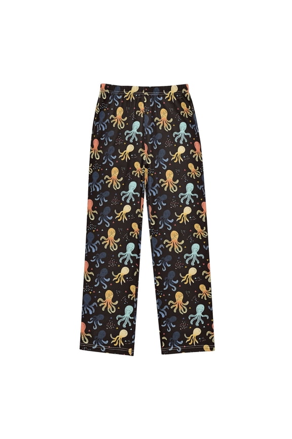 Cartoon Magic Octopus Pajama Pants Pj Bottoms Sleepwear Lounge M