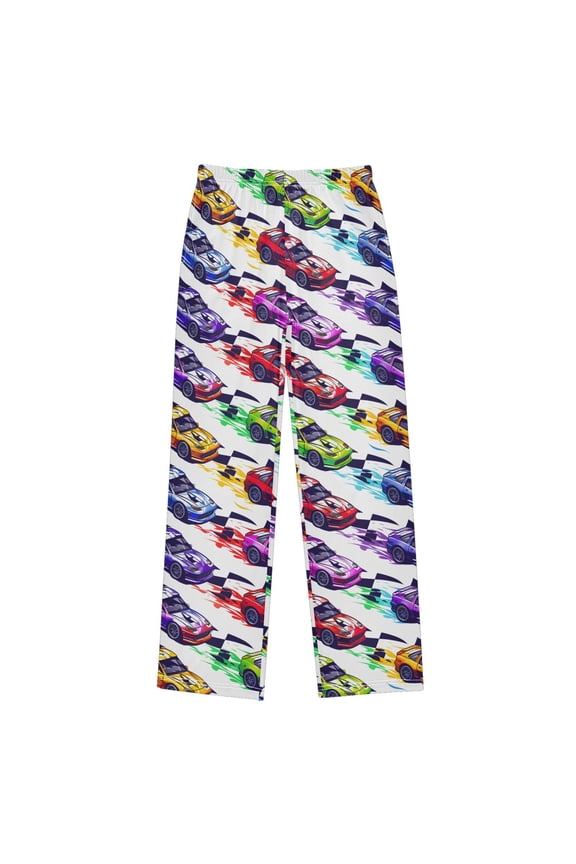 Cartoon Race Cars Pajama Pants Pj Bottoms Sleepwear Lounge XL