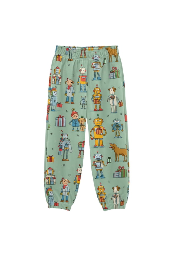 Cartoon Robots Boys' Sweatpants Jogger Pants 5-6Y