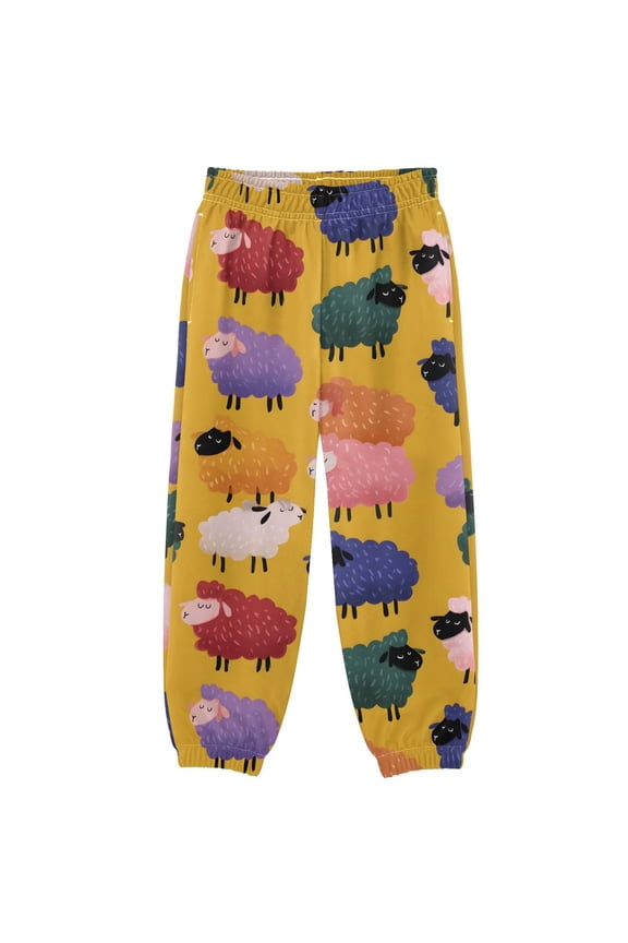 Cartoon Sheep Boys' Sweatpants Jogger Pants 7-8Y