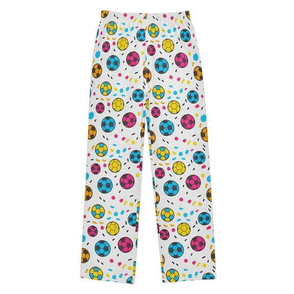 joogoo Cartoon Soccer Balls Pajama Pants Pj Bottoms Sleepwear Lounge L