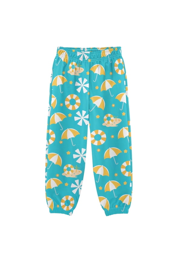 Cartoon Summer Umbrellas Boys' Sweatpants Jogger Pants 9-10Y
