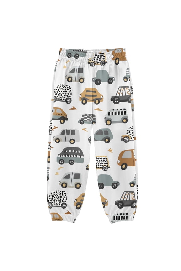 Cartoon Trucks Leopard Boys' Sweatpants Jogger Pants 3T