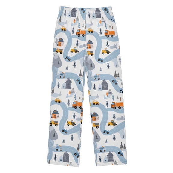 joogoo Cartoon Trucks Vehicle-t1 Pajama Pants Pj Bottoms Sleepwear Lounge S