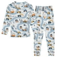 thumbnail image 1 of joogoo Cartoon Trucks Vehicle-t1 Pajamas Set Long Sleeve Soft Cotton Sleepwear 2 Piece 18M, 1 of 7