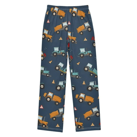 joogoo Cartoon Trucks Vehicle-t3 Pajama Pants Pj Bottoms Sleepwear Lounge L