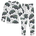 thumbnail image 1 of joogoo Cartoon Trucks Vehicle-t6 2 Piece Long Sleeve Tee and Pants Cotton Pajama Set 5Y, 1 of 7