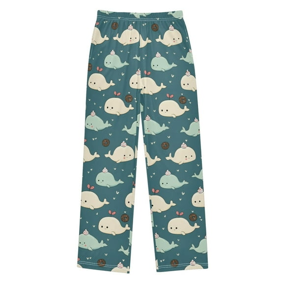 joogoo Cartoon Whales Pajama Pants Pj Bottoms Sleepwear Lounge M