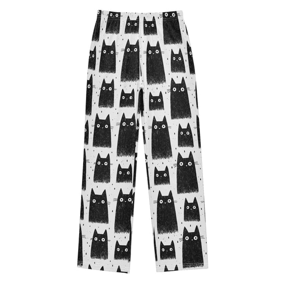 joogoo Cat Kids Pajama Pants Pj Bottoms Boy Girls Sleepwear Lounge L