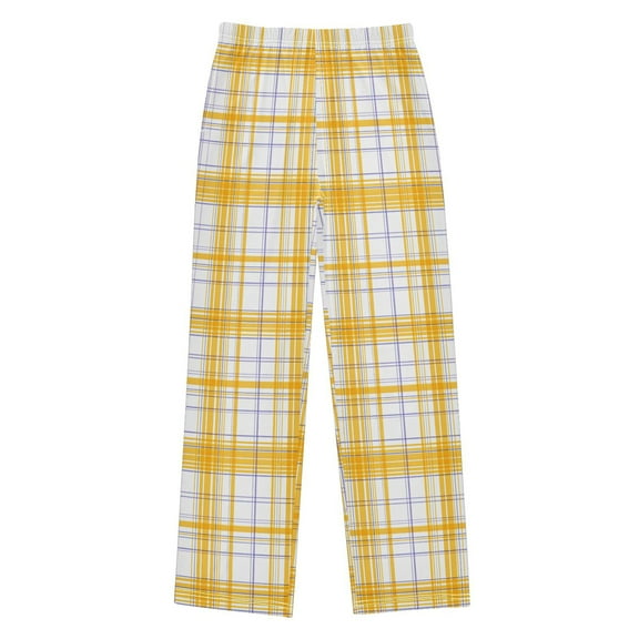joogoo Checkered Plaid Print Pajama Pants Pj Bottoms Sleepwear Lounge L