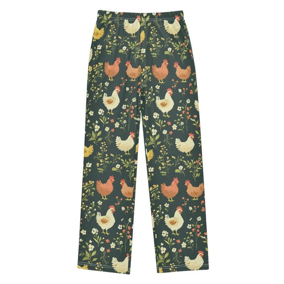 joogoo Chicken Flower Pajama Pants Pj Bottoms Sleepwear Lounge S