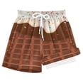 thumbnail image 1 of joogoo Chocolate Ice Cream Boys Swim Trunks Beach Swimsuit Shorts Boxer 9-11Y, 1 of 8