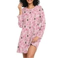 thumbnail image 1 of joogoo Christmas Ball Nutcracker Women's Long Sleeve Nightgown Sleepwear L, 1 of 8