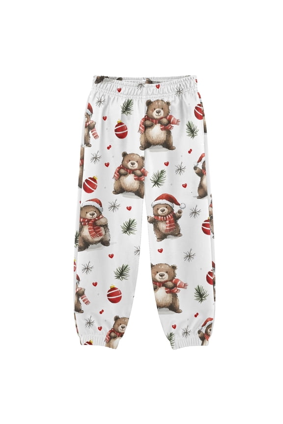 Christmas Bears Boys' Sweatpants Jogger Pants 7-8Y