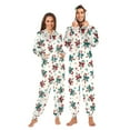 thumbnail image 1 of joogoo Christmas Candy Cane Bows Unisex Adults Onesies Pajamas Jumpsuits L, 1 of 7