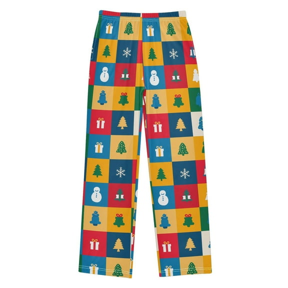 joogoo Christmas Checkered Style Pajama Pants Pj Bottoms Sleepwear Lounge L