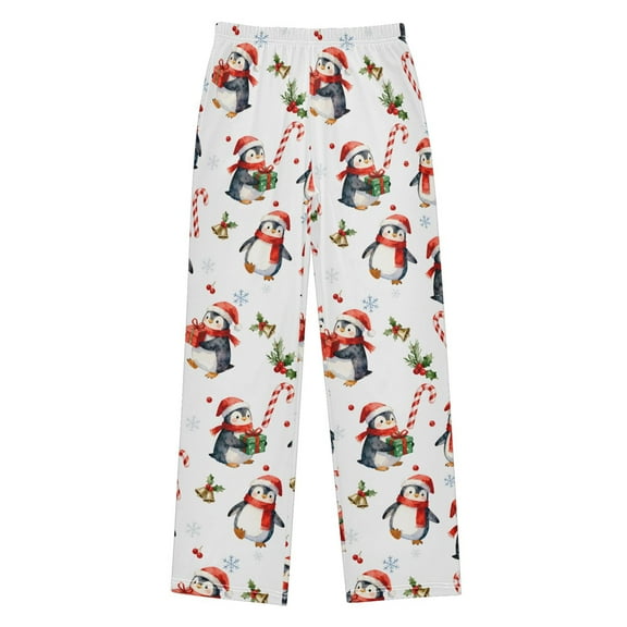 joogoo Christmas Penguins Pajama Pants Pj Bottoms Sleepwear Lounge M