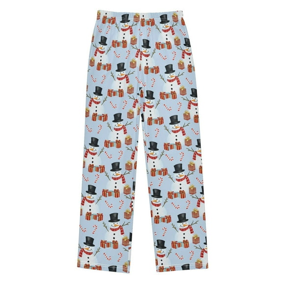 joogoo Christmas Snowman Pajama Pants Pj Bottoms Sleepwear Lounge L